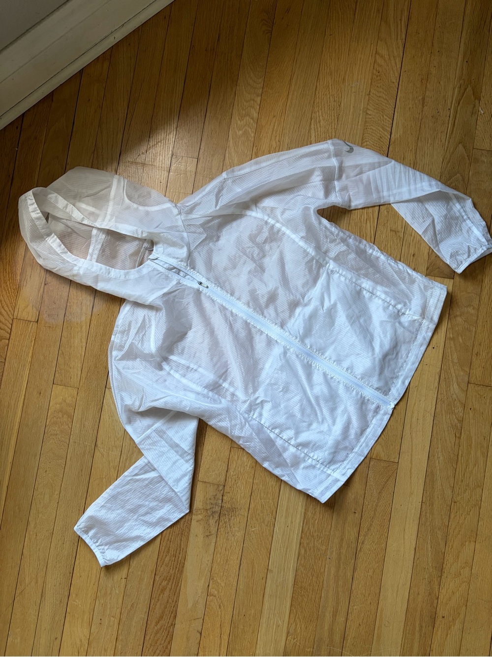Nike White Women's Hooded Running Jacket
